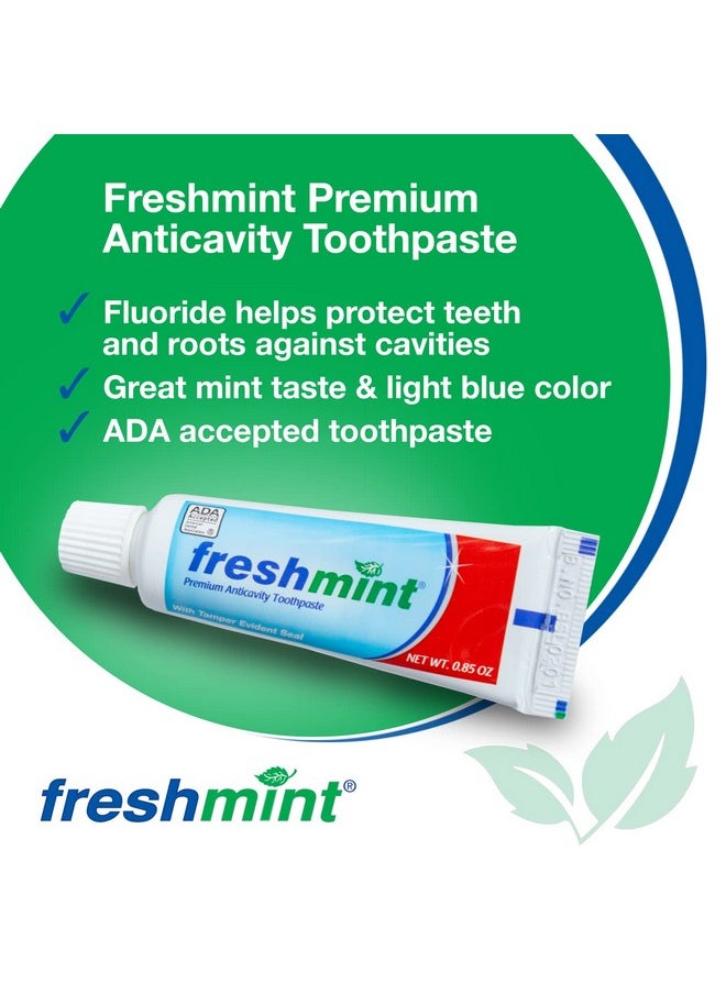 ® 144 Tubes Of 0.85 Oz. Premium Anticavity Fluoride Toothpaste With Safety Seal (Ada Accepted)