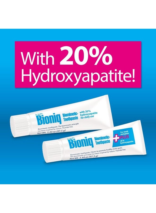 Plus Biomimetic Toothpaste With 20 Percent Hydroxyapatite For Teeth And Gums, 3.44 Ounce