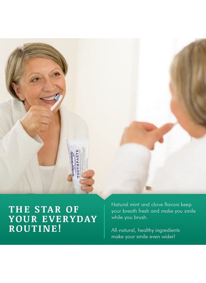 Natural Sensitivity Relief, Fluoride Toothpaste For Sensitive Teeth | Natural Toothpaste For Cavity Protection | 1 Pack