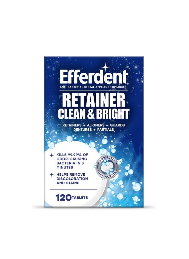 Retainer Clean & Bright, Retainer Cleaner Tablets, 120 Count