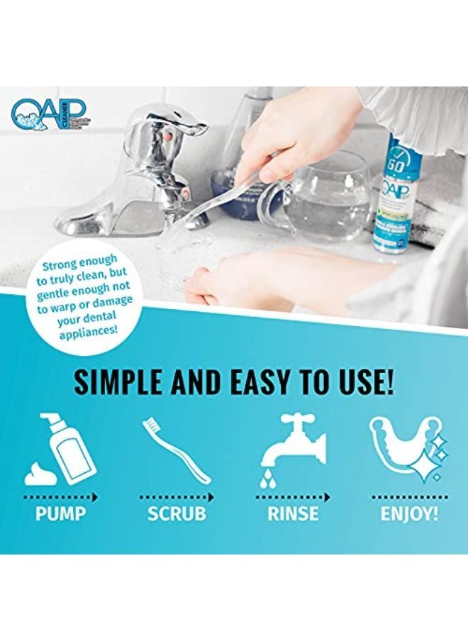 M Retainer Cleaner, Aligner, Invisalign, Denture, And Mouth Guard Cleaner | Orthodontic 60 Seconds Cleanser By Oap Cleaner | Paraben, Sulfate And Triclosan Free | 44.3 Ml Bottle