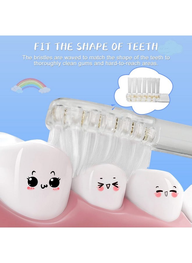 5 Pack Kids Toothbrush Replacement Heads Compatible With Seago- 513/977/Ek6,Compatible With Brush-Baby Wildones/Kidzsonic（Not Babysonic Series）,Compatible With Dada-Tech-Bb1/977/K6