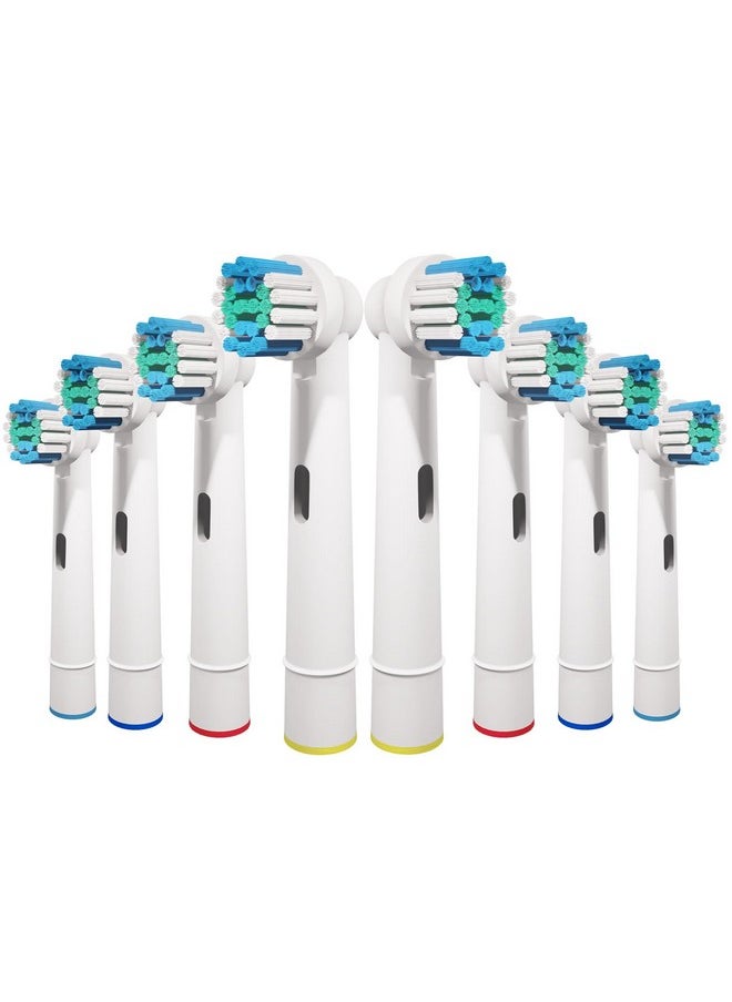 8 Pcs Replacement Toothbrush Heads Compatible With Oral B Braun, Professional Electric Toothbrush Brush Heads Refills For Oral-B Pro 500/750/1000/1500/3000/3757/5000/7000/7500/8000