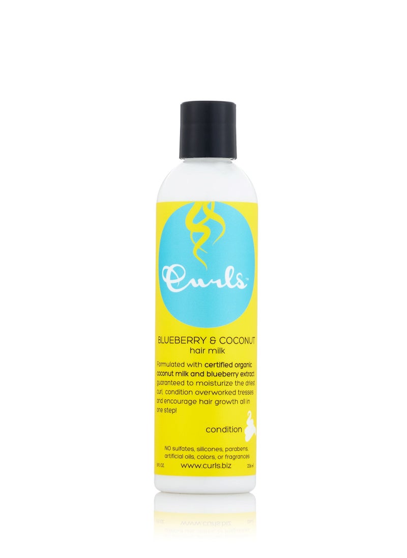 Blueberry & Coconut Hair Milk 236 ml Leave-in Conditioner for Wavy Curly Kinky Hair