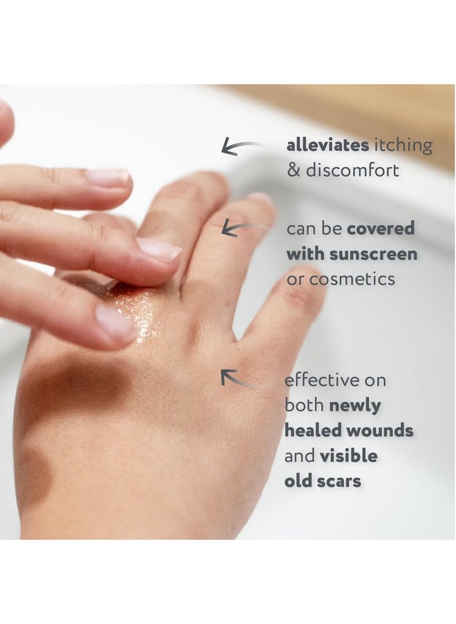 Silicone Scar Gel, Helps Improve Size, Color & Texture Of Hypertrophic & Keloid Scars From Injury, Burns & Surgery, Water Resistant, 20G (0.71 Oz)