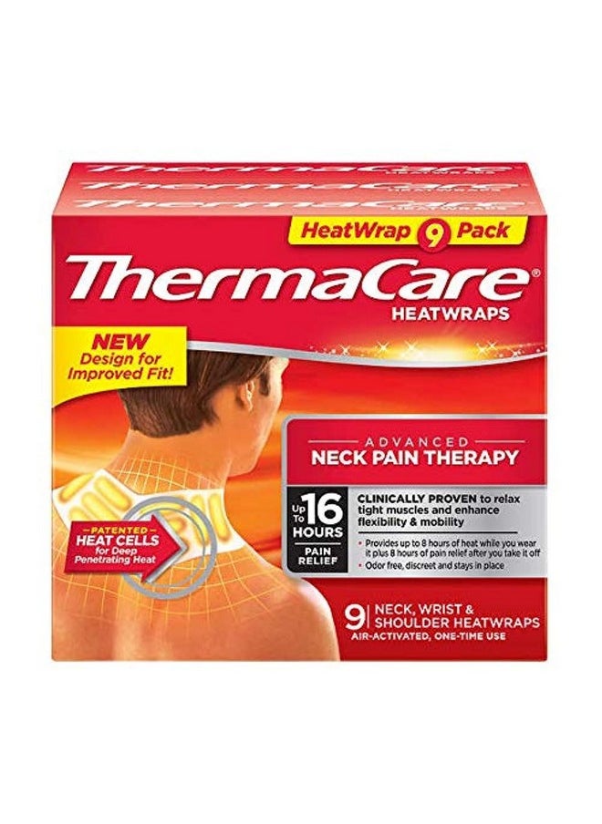 - Advanced Neck Pain Therapy, 9 Air-Activated Neck, Wrist & Shoulder Heatwraps. Up To 16 Hours Of Pain Relief