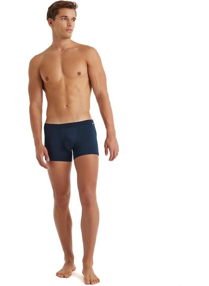 Silver Navy Blue Boxer C0T1N3O9