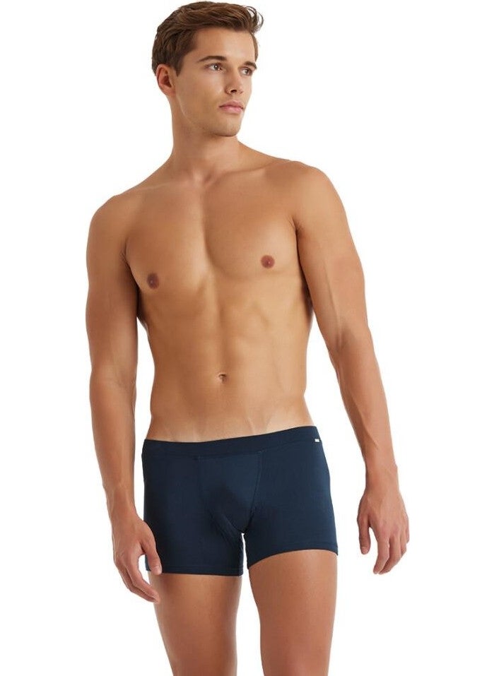 Silver Navy Blue Boxer C0T1N3O9