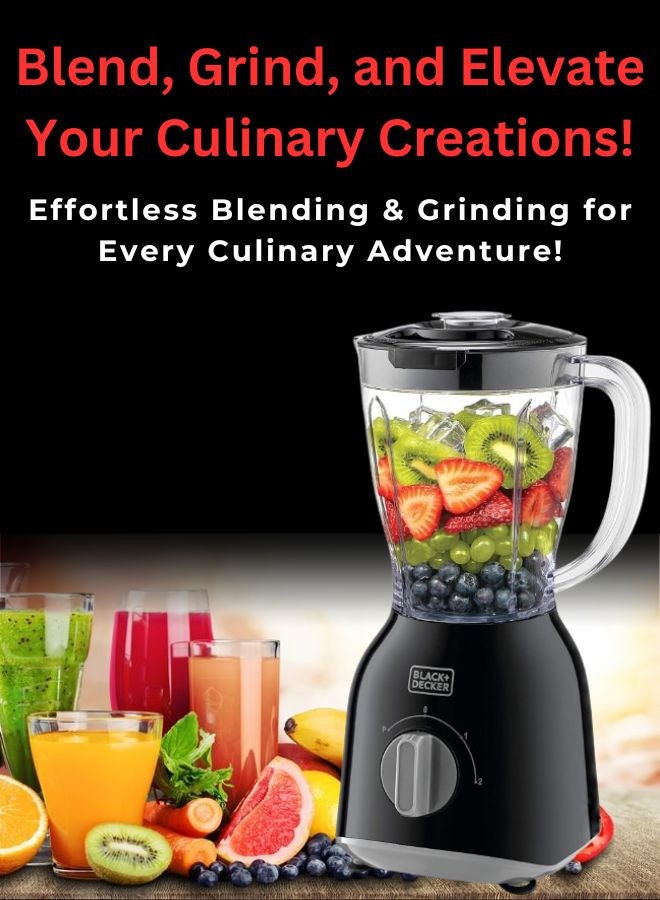 4.3L Air Fryer with 1700W Power, Touch Control, 10 Cooking Presets + 1.5L Blender with 400W Motor, Stainless Steel Grinder Mills for Spices and Coffee 6 L 1700 W AF700-B5+BX365-B5 Black