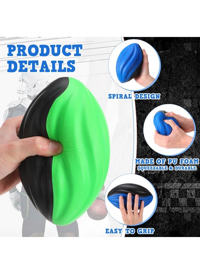 20 Pack Mini Footballs Bulk 7 Inch Small Toy Footballs Spiral Foam Football Soft Sports Footballs For Indoor Outdoor Play Game Kids Football Party Supplies (Classic)