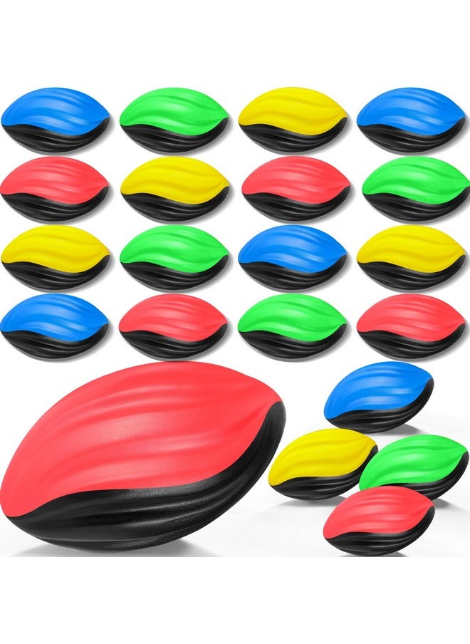 20 Pack Mini Footballs Bulk 7 Inch Small Toy Footballs Spiral Foam Football Soft Sports Footballs For Indoor Outdoor Play Game Kids Football Party Supplies (Classic)