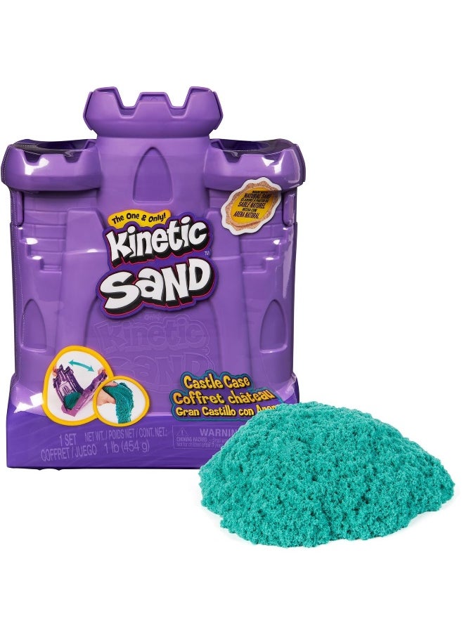 Kinetic Sand Castle Case Playset (Teal, 400g)