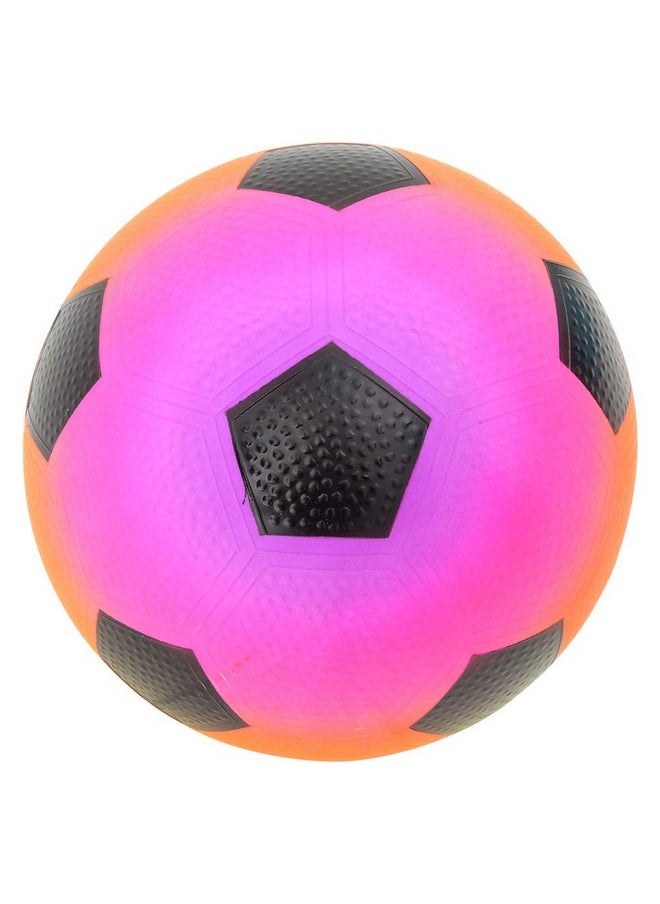 9 Inch Rainbow Soccer Playground Ball, One Per Order