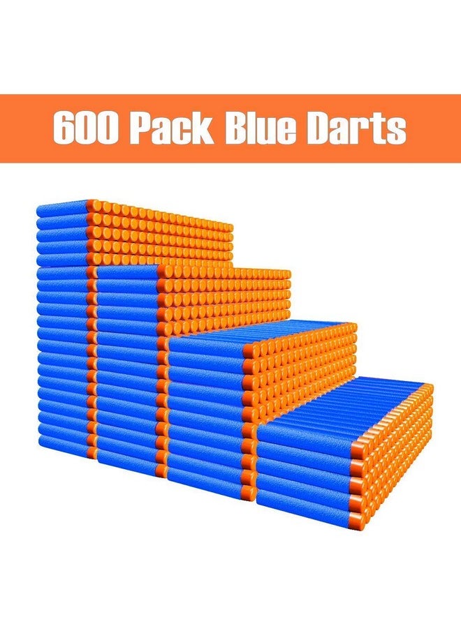 Compatible With Nerf Darts Bullets - 1200 Pack Refill Bullet Darts Compatible With Nerf Guns N-Strike Elite Series Gun Toys For Boys Party Favors With Storage Bags(Red And Blue)