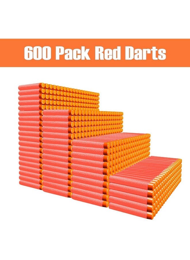 Compatible With Nerf Darts Bullets - 1200 Pack Refill Bullet Darts Compatible With Nerf Guns N-Strike Elite Series Gun Toys For Boys Party Favors With Storage Bags(Red And Blue)