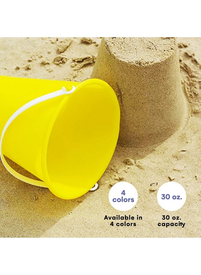 12-Piece Sand Toy Set - Durable & Imaginative Beach Play Kit With Colorful Buckets & White Shovels. Perfect For Kids Ages 3-5, Beach Parties, Outdoor Fun Gift For Young Beach Enthusiasts