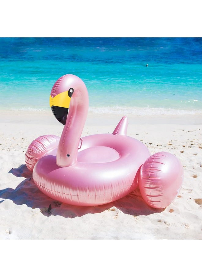 Giant Inflatable Flamingo Pool Float With Fast Valves Summer Beach Swimming Pool Floatie Lounge Floating Raft Party Decorations Toys For Adults Kids X-Large