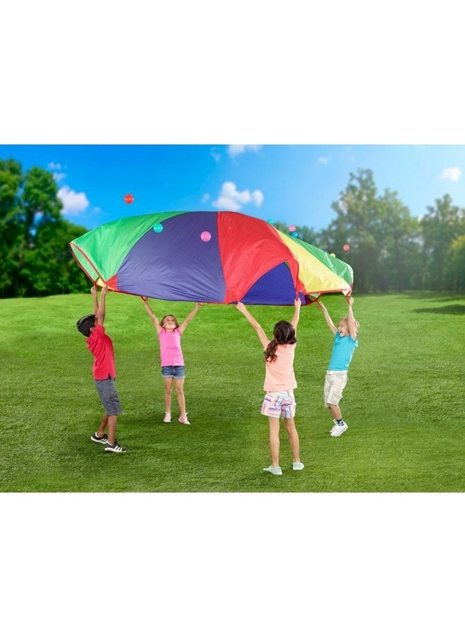 12-Foot Play Parachute Kids Canopy Children Wind Tent With 8 Handles