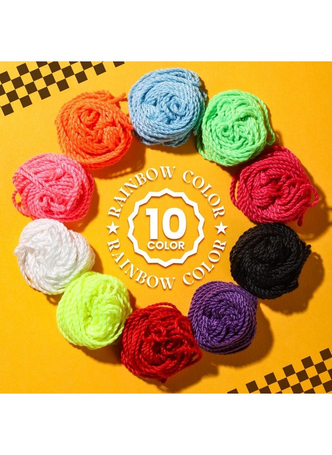 Yoyo String,30 Professional Polyester Yo Yo Strings Replacement,10 Color Rainbow Color,Yoyo Strings For Responsive Or Unresponsive And 4 Pcs Finger Brace
