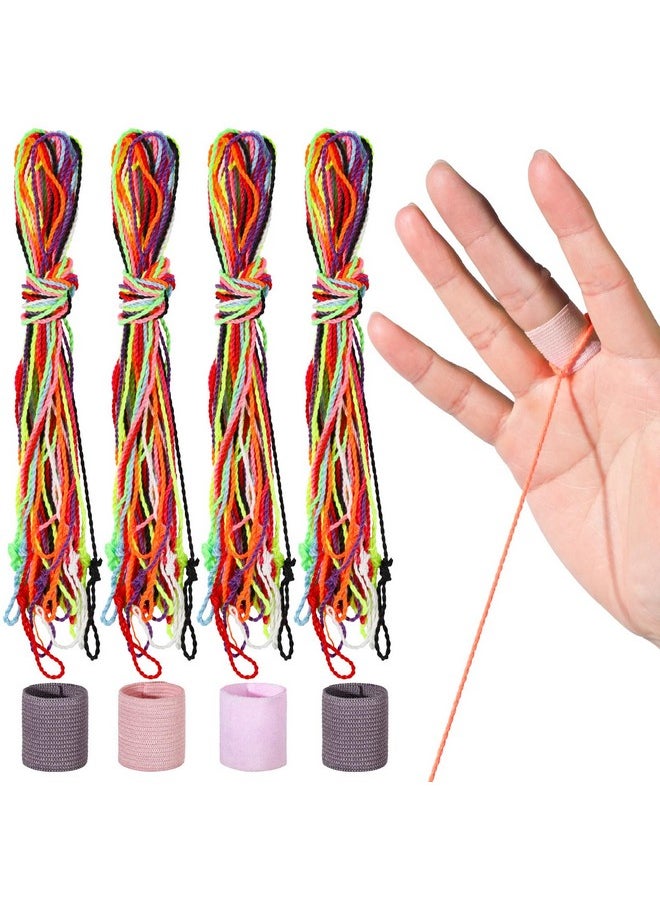 Yoyo String,30 Professional Polyester Yo Yo Strings Replacement,10 Color Rainbow Color,Yoyo Strings For Responsive Or Unresponsive And 4 Pcs Finger Brace