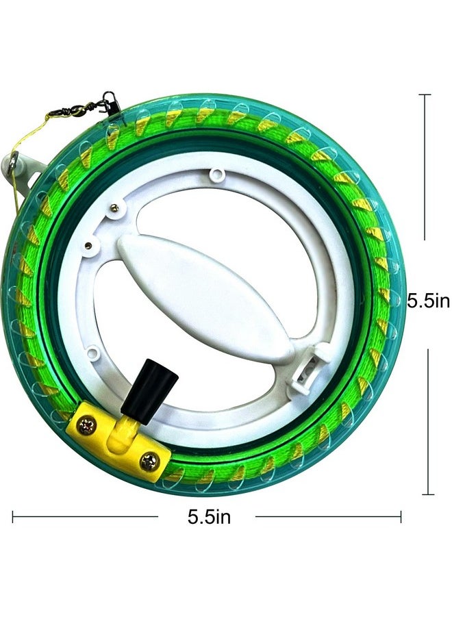 Professional Outdoor Kite Line Winder Winding Reel Grip Wheel With 650 Feet (60Lbs) Flying Line String Flying Tools With Lock For Kids And Adults