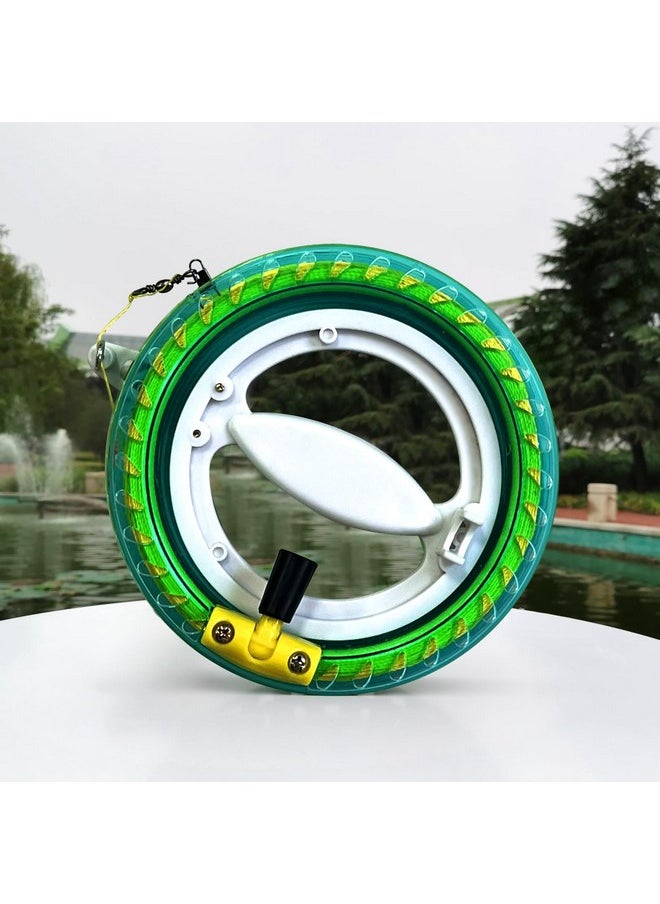 Professional Outdoor Kite Line Winder Winding Reel Grip Wheel With 650 Feet (60Lbs) Flying Line String Flying Tools With Lock For Kids And Adults