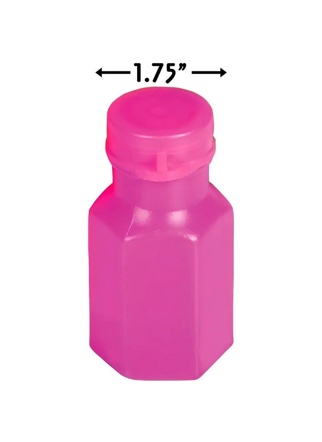 1.75 Inch Neon Bubble Bottles, Pack Of 48