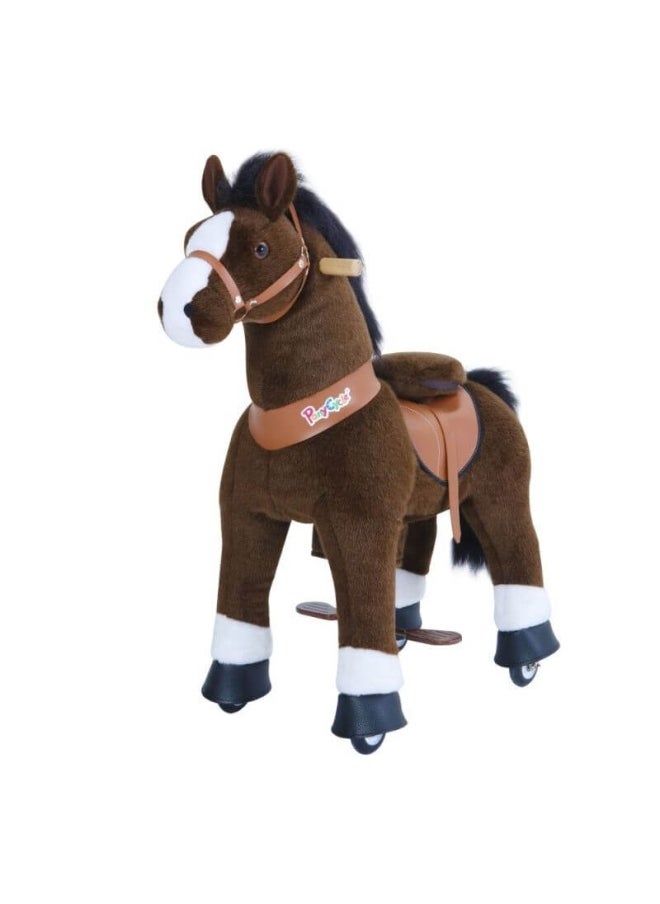 PonyCycle Horse Ride-on (Small, Chocolate Brown)