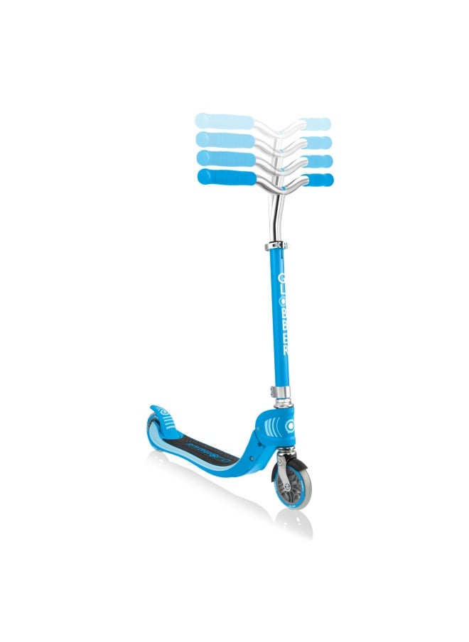 Globber Flow Foldable 2-wheel Kick Scooter in Sky Blue