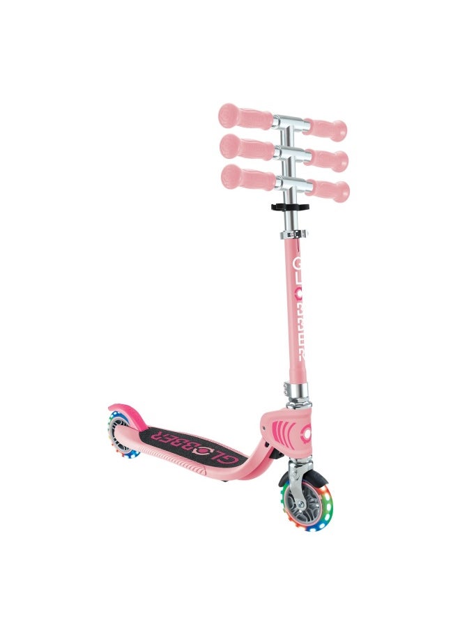 Globber Flow Foldable Junior Light 2-wheel Kick Scooter in Pink