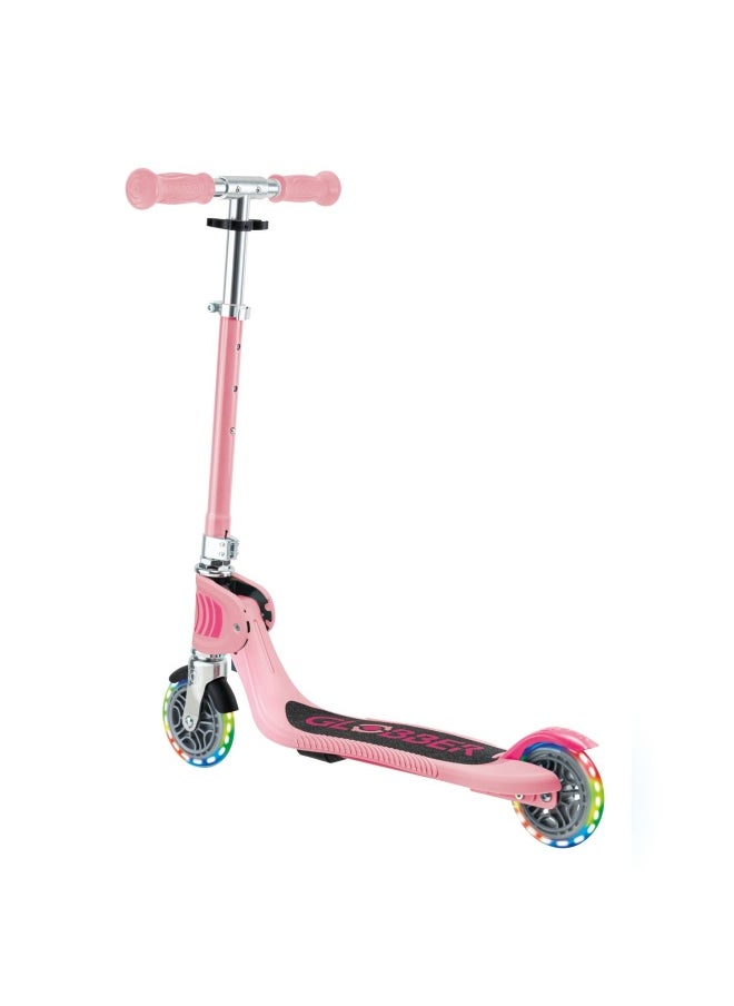 Globber Flow Foldable Junior Light 2-wheel Kick Scooter in Pink