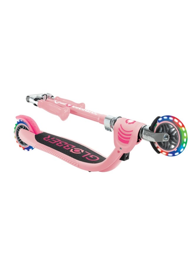 Globber Flow Foldable Junior Light 2-wheel Kick Scooter in Pink