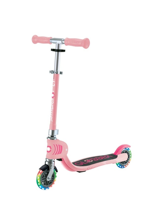 Globber Flow Foldable Junior Light 2-wheel Kick Scooter in Pink