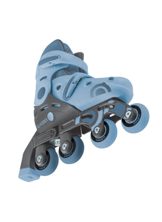 Globber Learning 2-in-1 Inline Adjustable Skates (Blueberry, S/M)