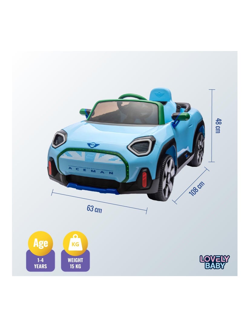 Mini Aceman Electric Ride-On Car - Blue LB-1688EL