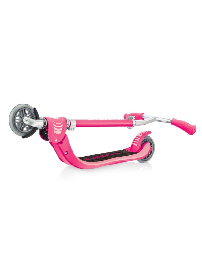 Globber Flow Foldable 2-wheel Kick Scooter Fushia