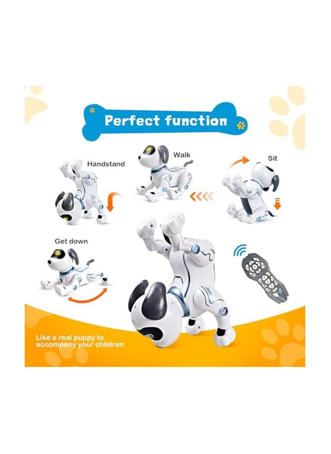 Remote Control Robot Dog Toy - Stunt, Voice Command, Programmable, Touch-Sensitive & Music Playing Robot Dog for Kids - Perfect Birthday Gift