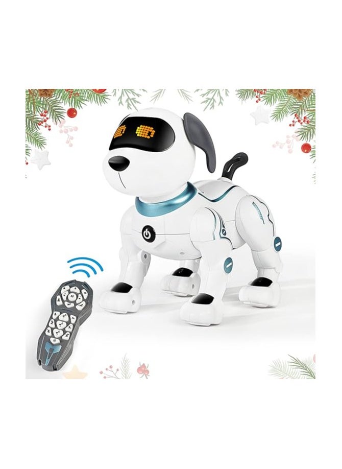 Remote Control Robot Dog Toy - Stunt, Voice Command, Programmable, Touch-Sensitive & Music Playing Robot Dog for Kids - Perfect Birthday Gift