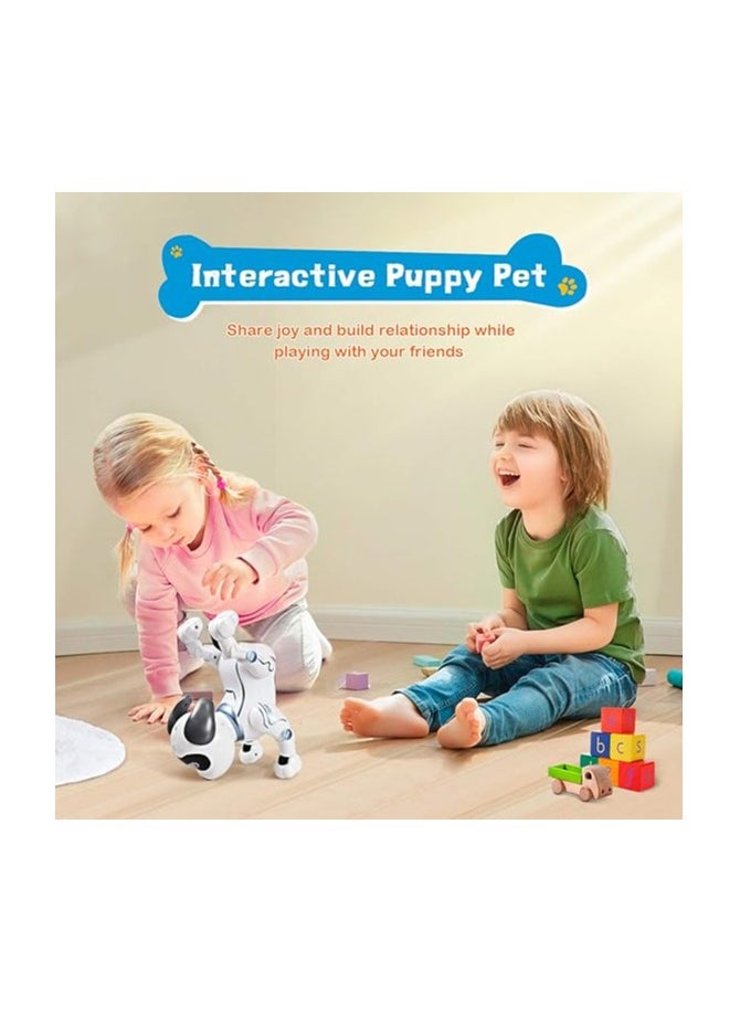 Remote Control Robot Dog Toy - Stunt, Voice Command, Programmable, Touch-Sensitive & Music Playing Robot Dog for Kids - Perfect Birthday Gift