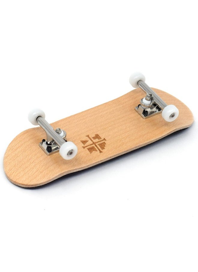 32Mm Pro Fingerboard Complete - Fully Assembled With Pro Level Components - Pro Shaped Wooden Deck (32X97Mm), Ultraspin Bearing Wheels, Prodigy Gen2 Trucks - Classic