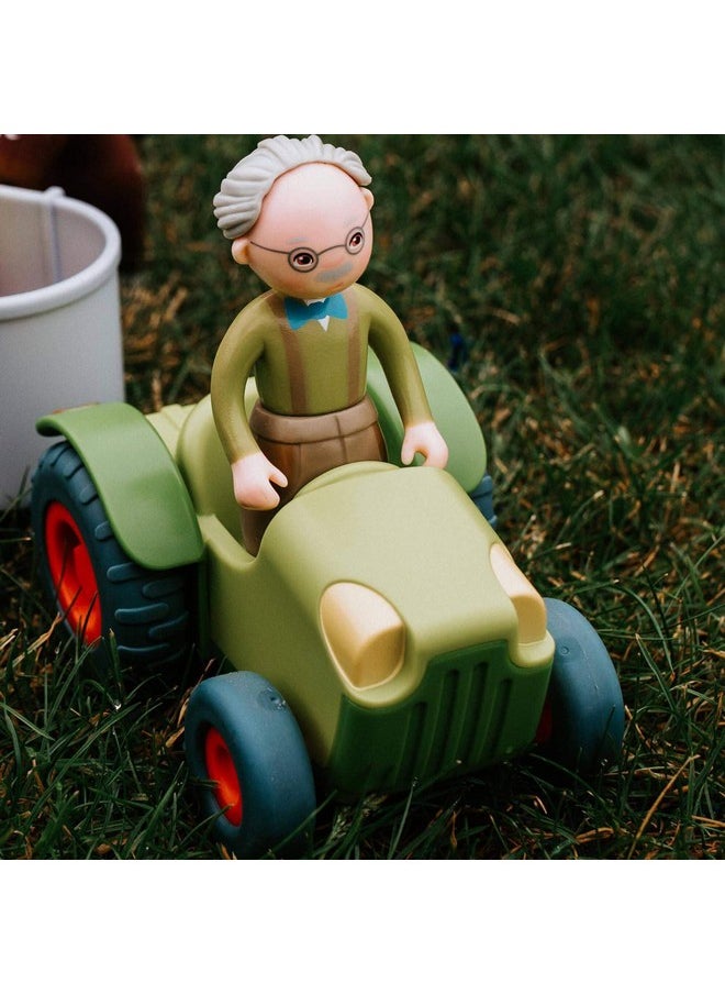 Little Friends Tractor And Trailer - 2 Piece Farm Play Set With Movable Hatch