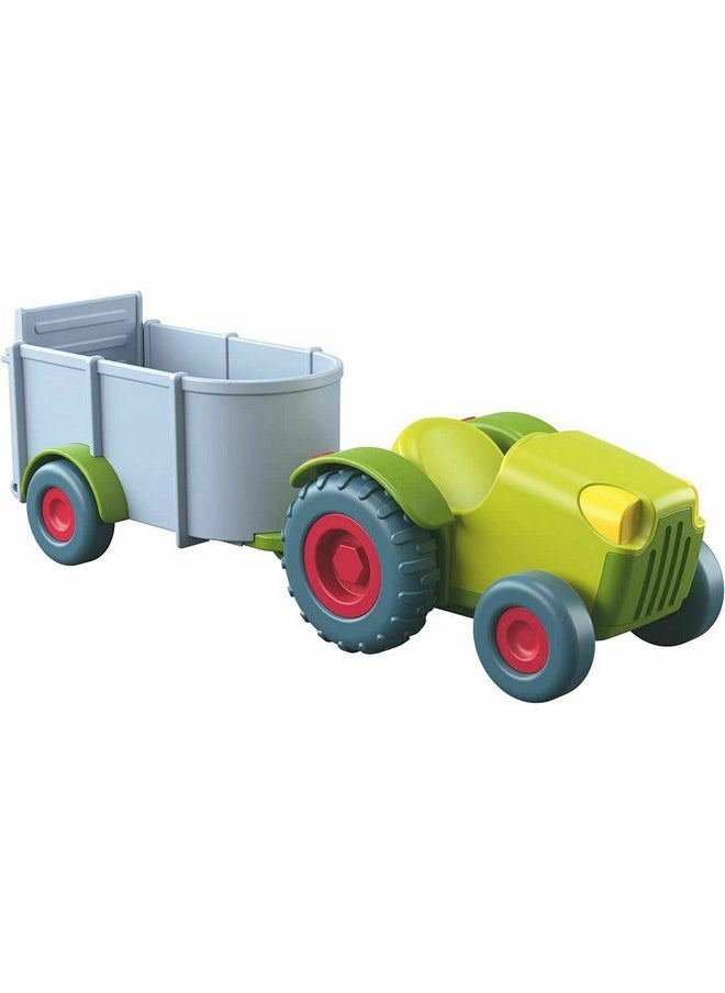 Little Friends Tractor And Trailer - 2 Piece Farm Play Set With Movable Hatch