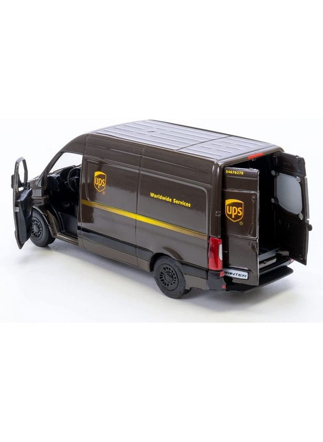 Ups Mercedes-Benz Sprinter + United States Postal Mail Truck Grumman Llv 5 Inch Die Cast Metal Model Toys Setof2