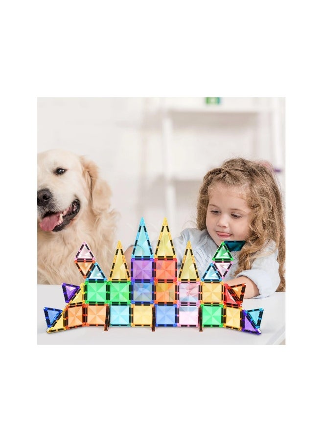 PicassoTiles Mini Diamond Collection Travel Size Magnetic Building Block Set ( 40 Pieces )