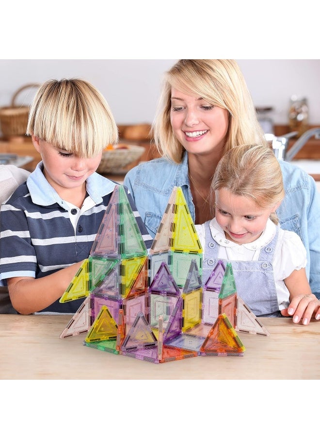 PicassoTiles Dazzling Glitter Magnetic Building Blocks Set (48 Pieces)