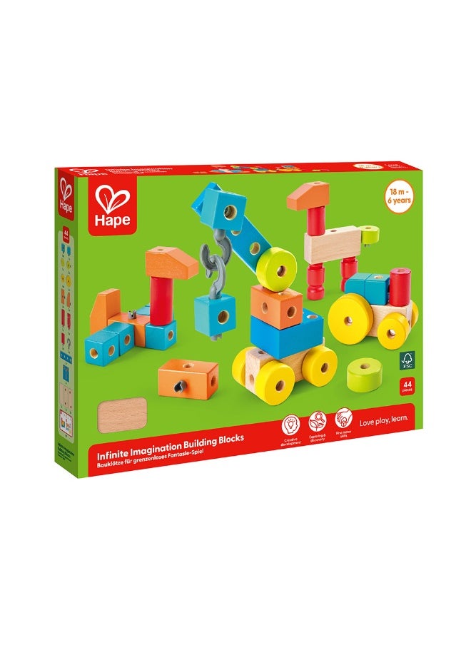 Hape Infinite Imagination Building Blocks (44 Pieces)
