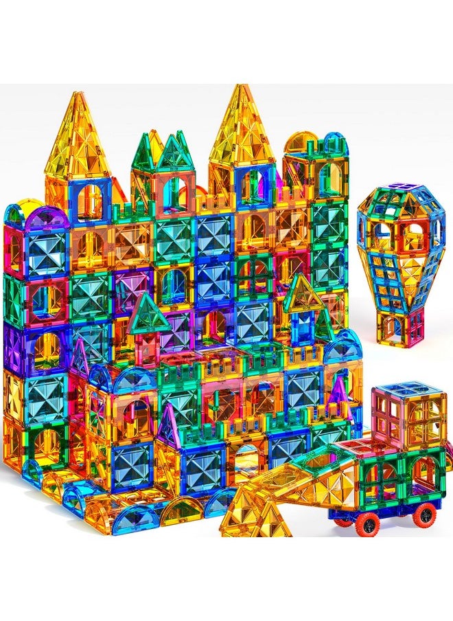 Magnetic Tiles,Building Blocks, Magnets Building Set, Learning And Education Toys Christmas Toy Gift For Ages 3 4 5 6 7 8+ Year Old Toddler Kids Boys And Girls (Magnetic Tiles-80Pcs)