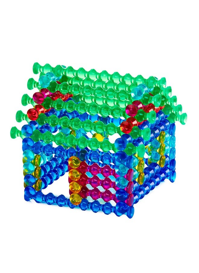Playstix Translucent Set Construction Toy Building Blocks 105 Piece Kit