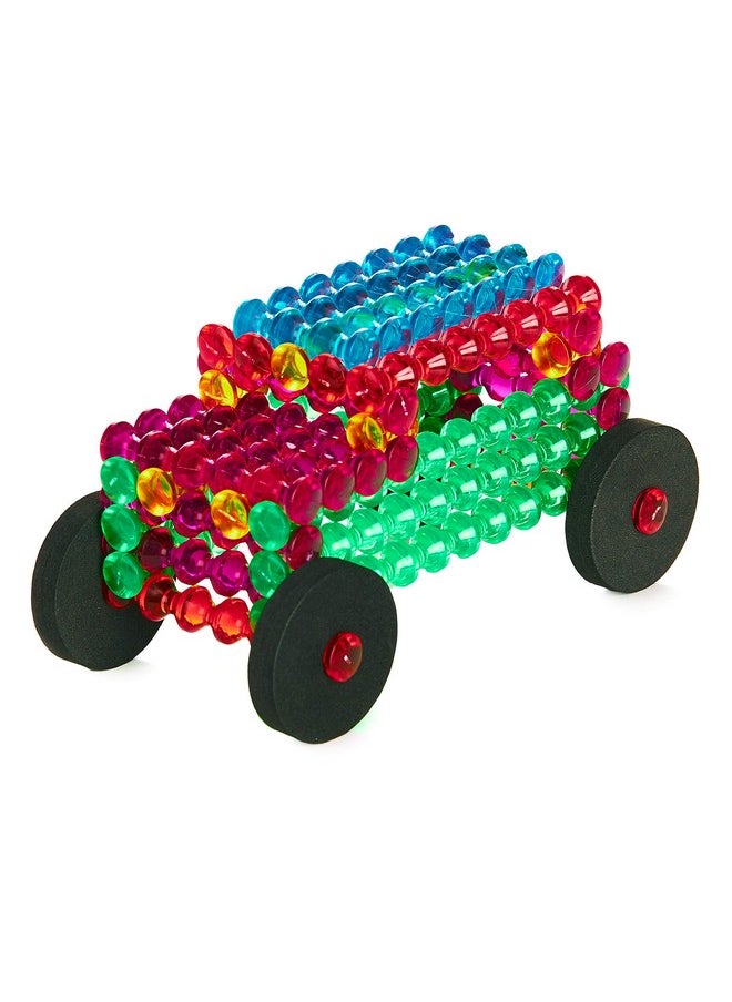 Playstix Translucent Set Construction Toy Building Blocks 105 Piece Kit