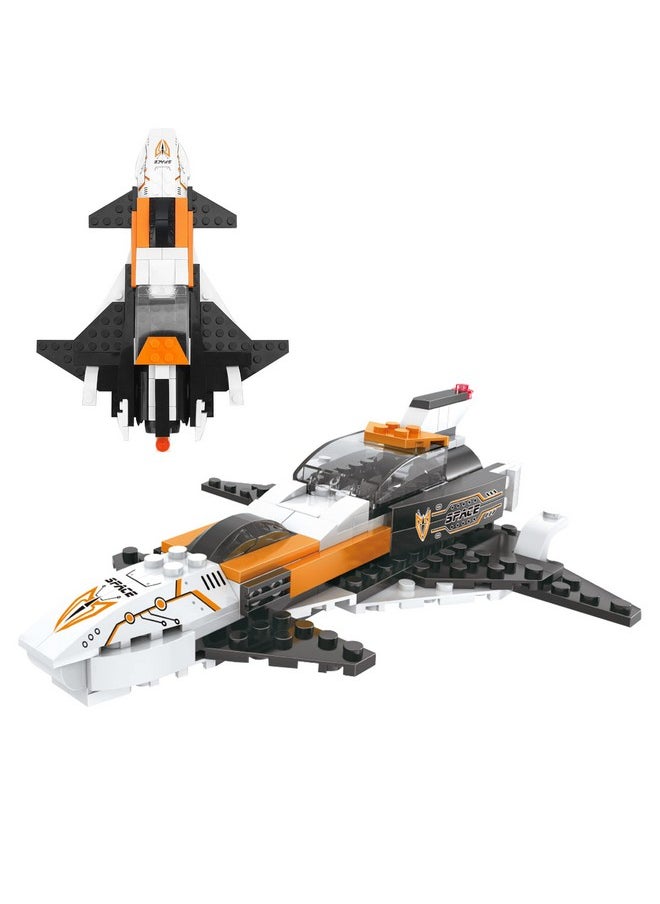 3 In 1 City Space Ship Building Sets Space Shuttle Toys Space Station Spaceship Astronaut Adventure Building Blocks Kit Aerospace Rocket Educational Toy Gift For 6 7 8 9 10 11 12 Year Old (168 Pcs)